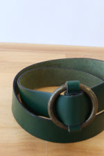 Garay Green O-ring Leather Belt S-L