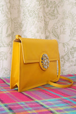 Canary Yellow Leather Bag