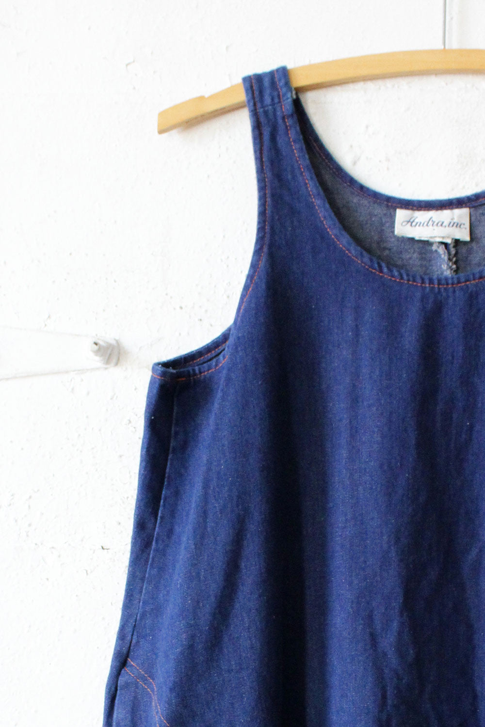 70s Denim Tent Dress S/M