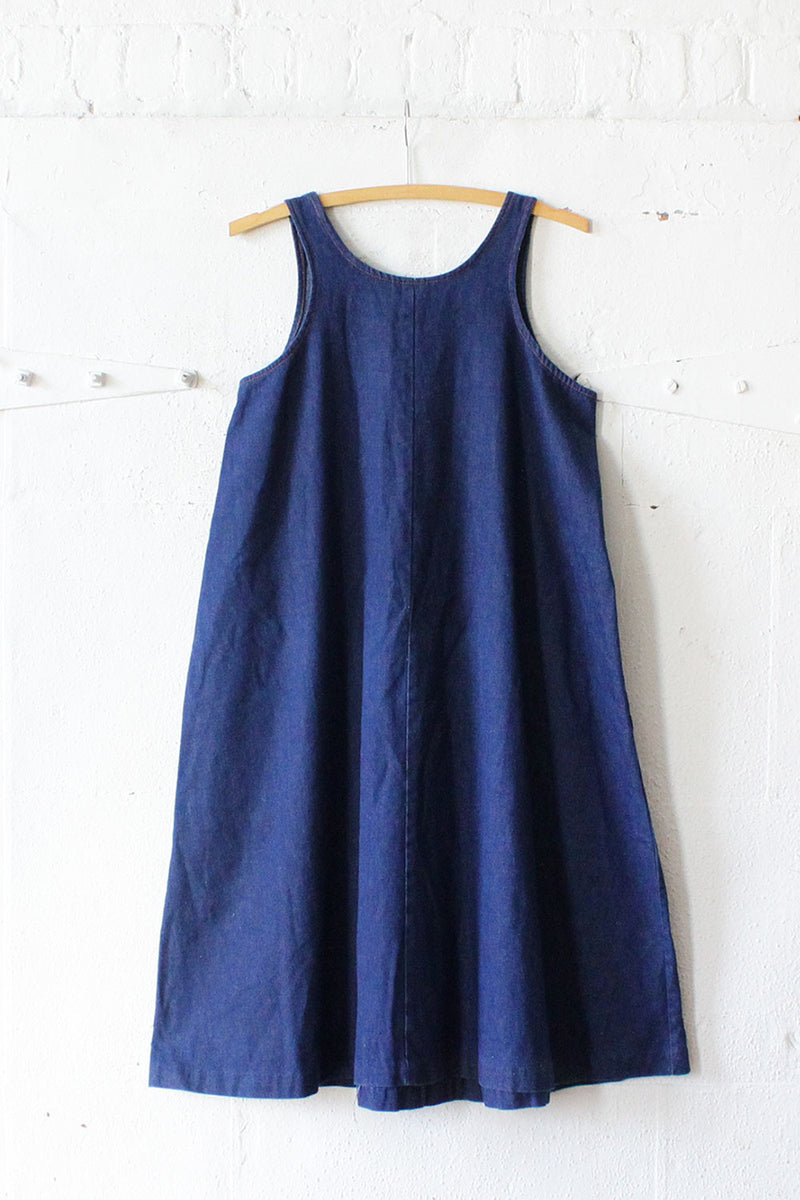 70s Denim Tent Dress S/M