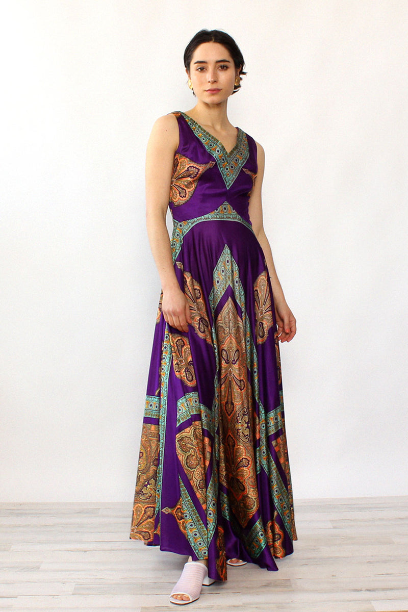 Royal Purple Full Sweep Maxi Dress S-S/M