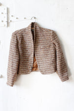 Chunky Tweed Crop Jacket S