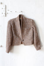 Chunky Tweed Crop Jacket S