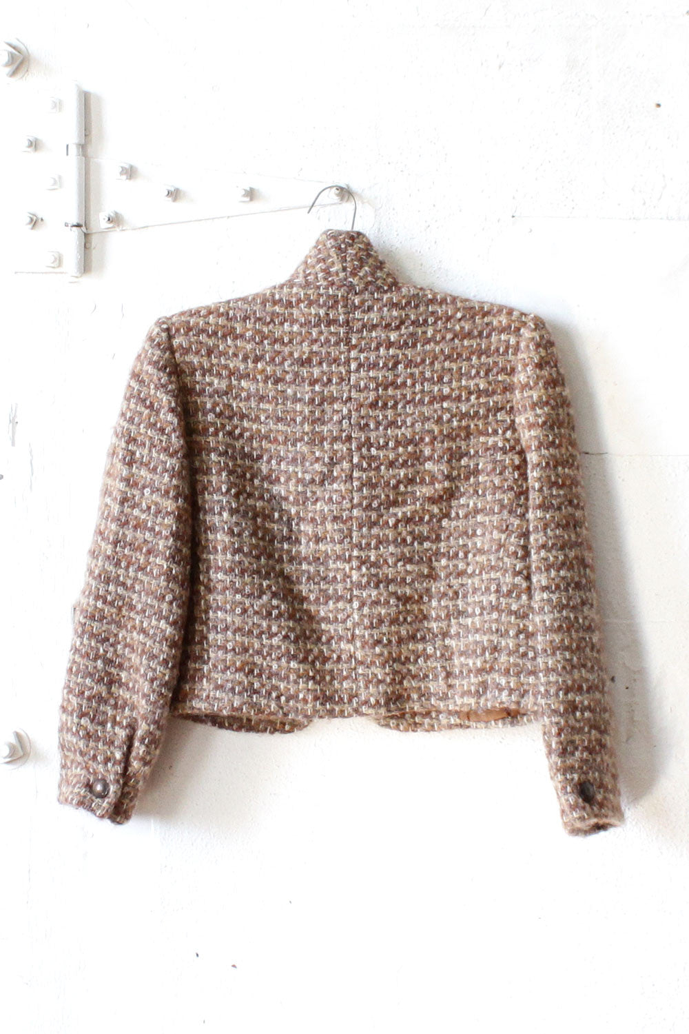 Chunky Tweed Crop Jacket S