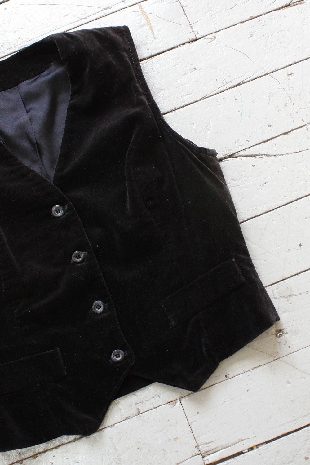 Black Velvet Vest XS/S