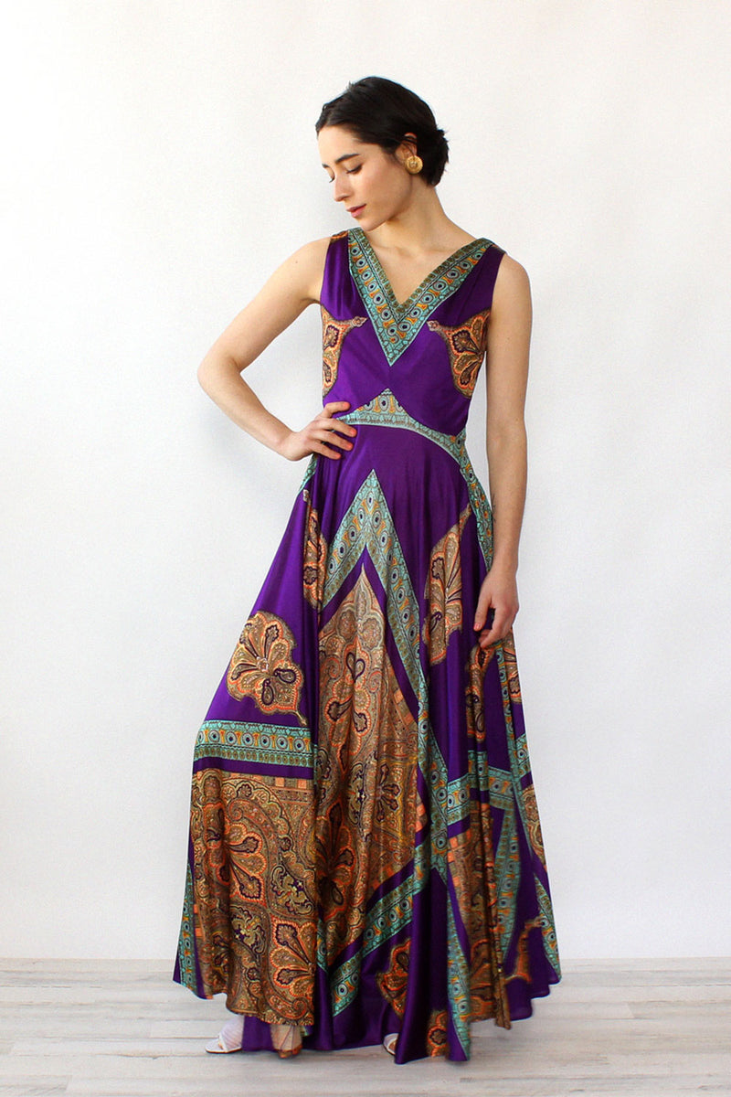 Royal Purple Full Sweep Maxi Dress S-S/M