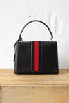 Vintage Gucci Keylock Striped Handbag