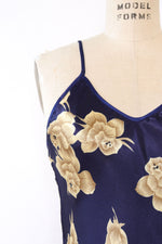 Navy Wheat Satin Slip M