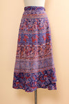 Block Print Wrap Skirt