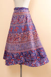 Block Print Wrap Skirt