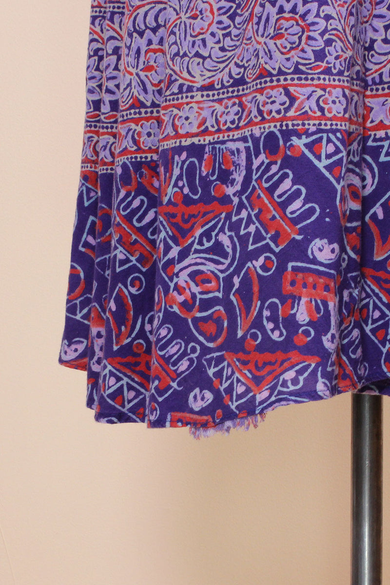 Block Print Wrap Skirt