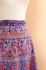 Block Print Wrap Skirt