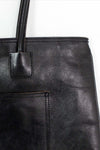 Basic Black Leather Tote