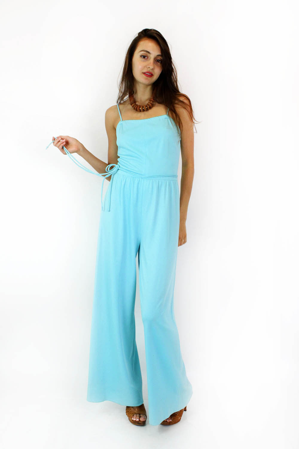 vintage wide leg jumpsuit