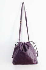 Grape Leather Bucket Bag