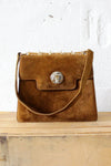 Vintage Gucci Toffee Suede Satchel