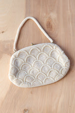 Pearly White Beaded Purse