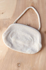 Pearly White Beaded Purse