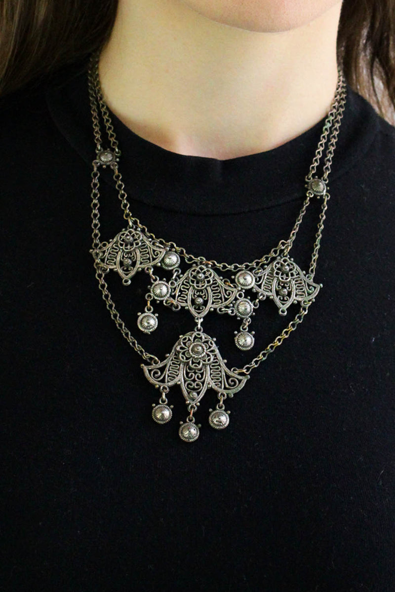 vintage filigree necklace