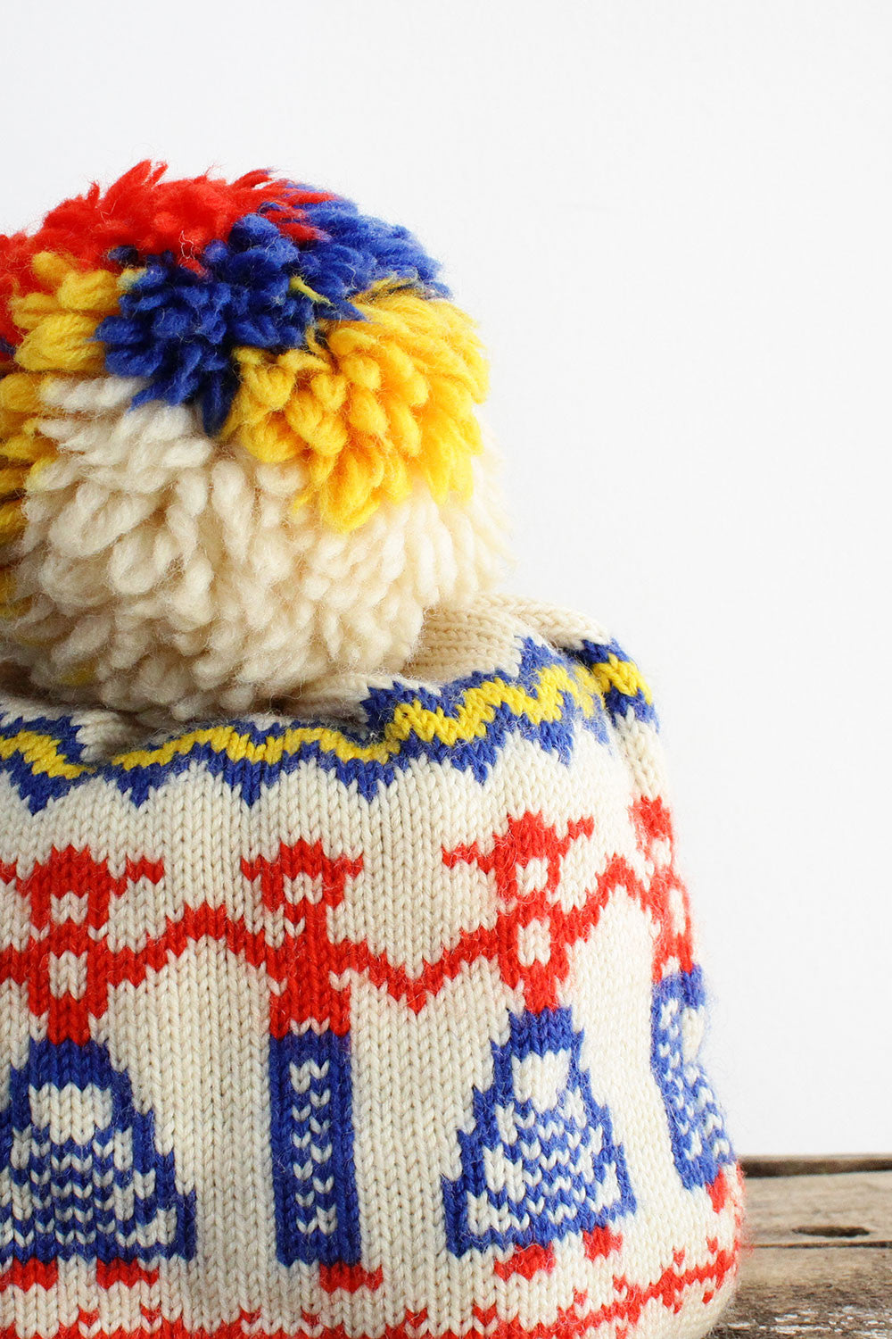 70s Boya Pom Pom Beanie