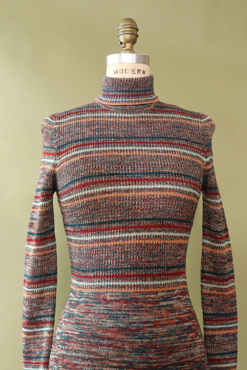 Cozy Striped 70s Sweaterdress XS/S