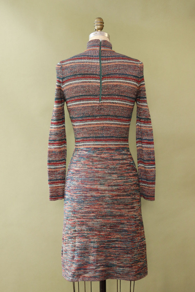 Cozy Striped 70s Sweaterdress XS/S