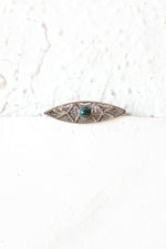 Sterling Malachite Pin