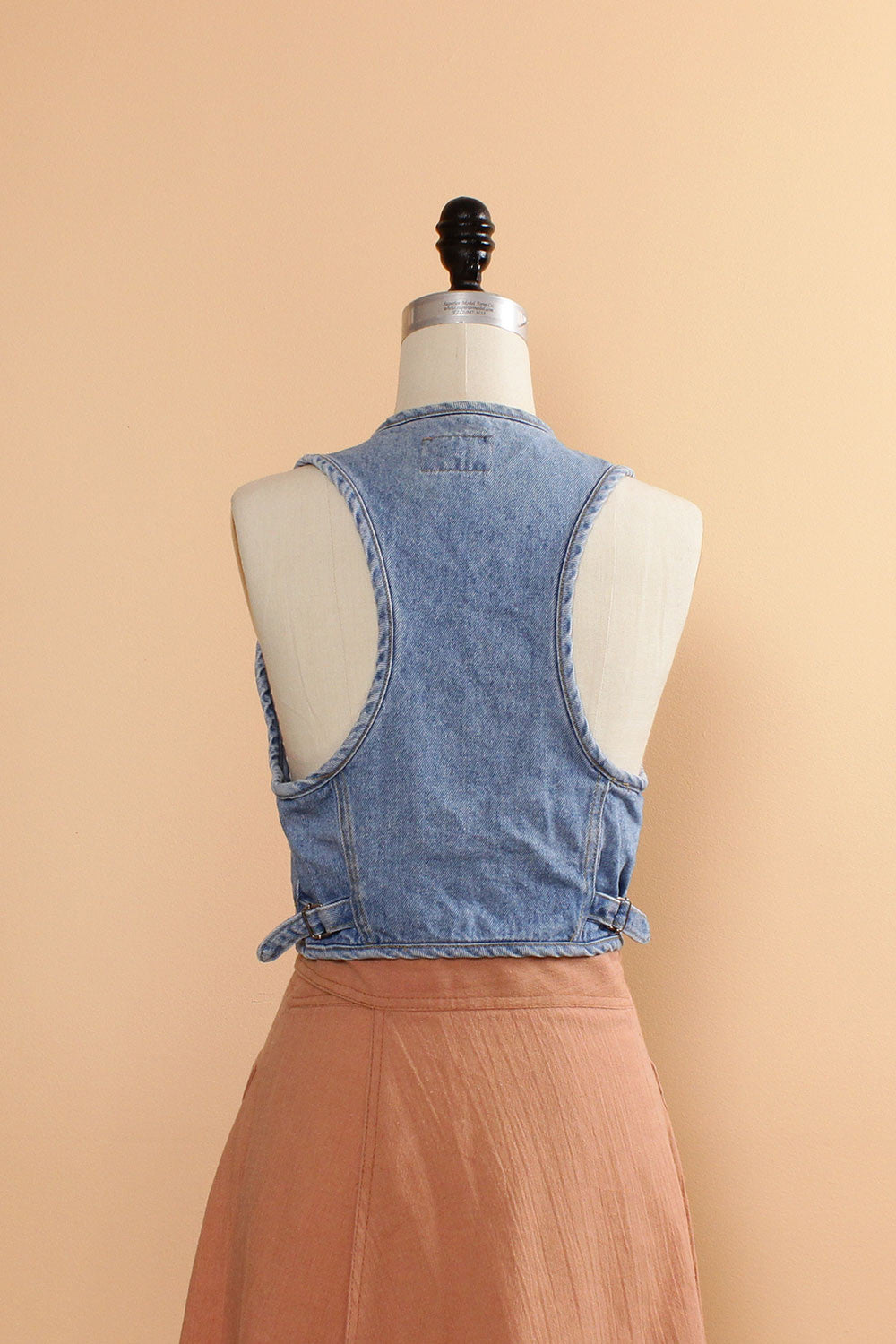 Cropped Denim Vest S/M