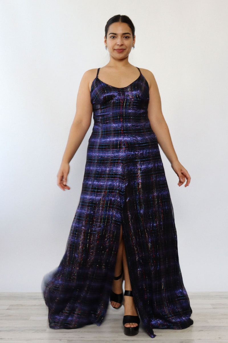 Disco Drama Maxi Crossback Gown