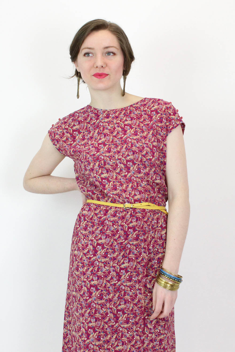 Flight of Fuschia Dress M