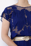 Royal Blue Bali Lace Dress S/M