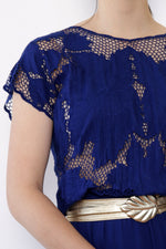 Royal Blue Bali Lace Dress S/M