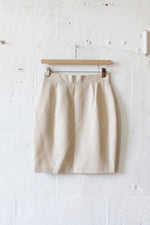 Benetton Ivory Wool Pencil Skirt S