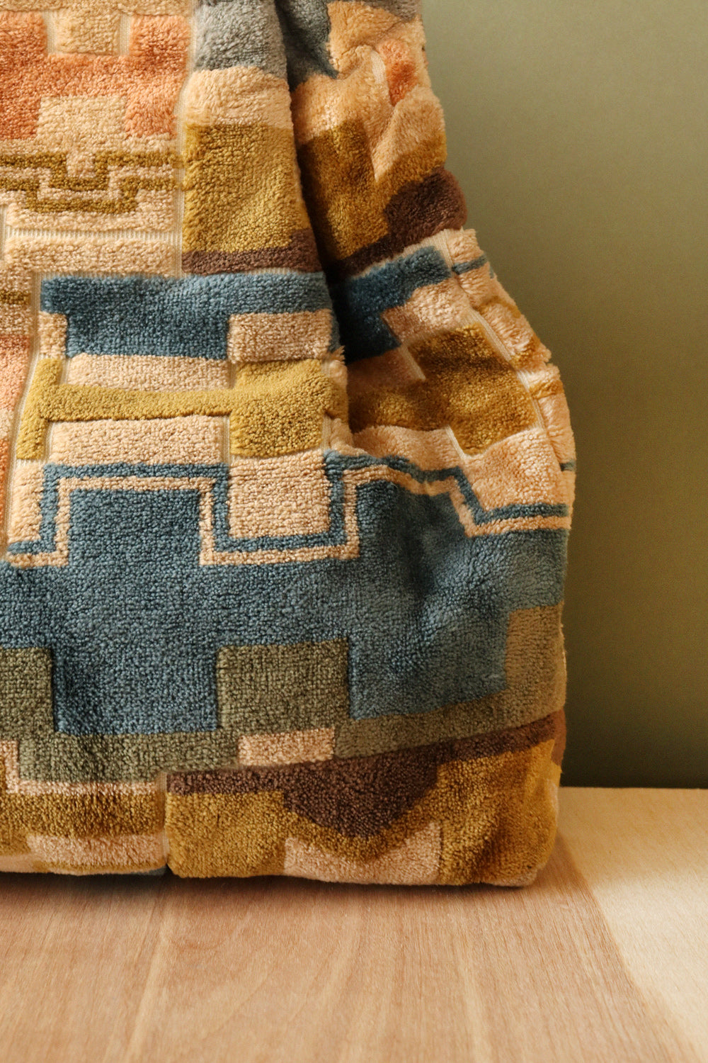 Chenille Earthy Carpet Bag