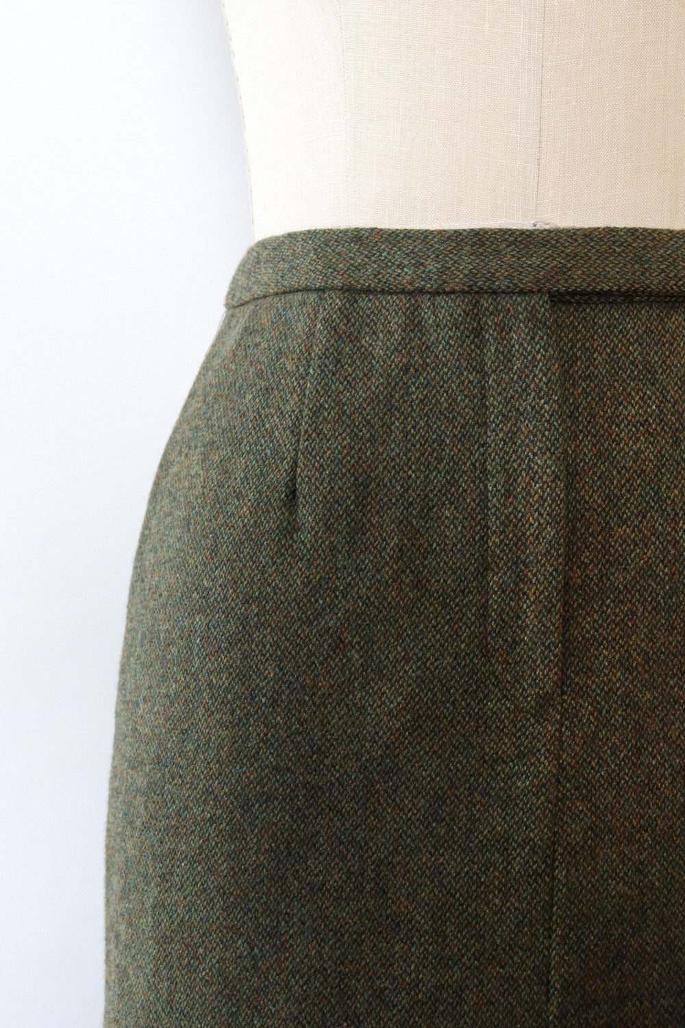 Ralph Lauren Moss Tweed Skirt M