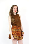 Elephants Crossing Mini Wrap Skirt