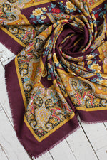 Royal Purple Paisley Shawl