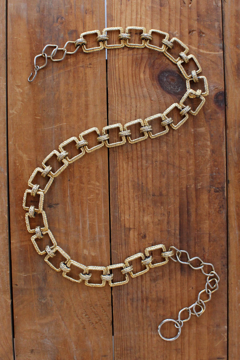 Golden Brick Chain Belt