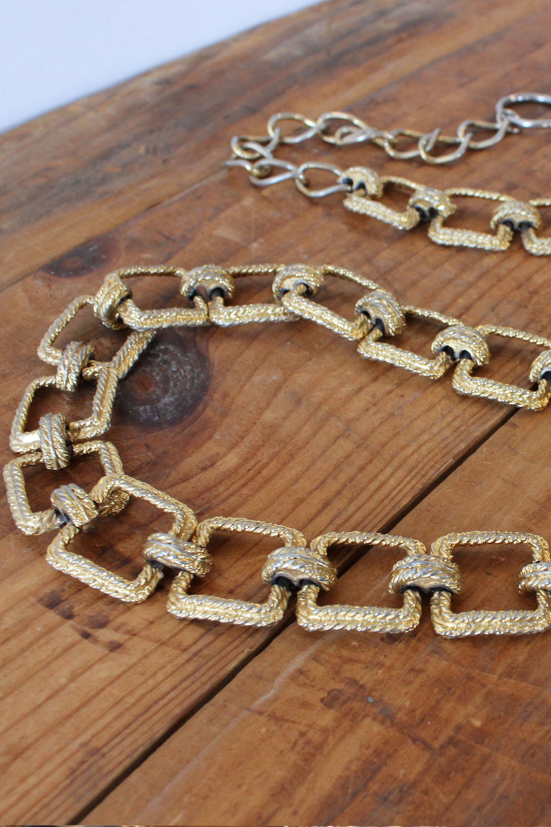 Golden Brick Chain Belt