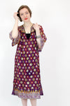 Floral Block Print Indian Gauze Dress