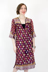 Floral Block Print Indian Gauze Dress