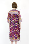 Floral Block Print Indian Gauze Dress