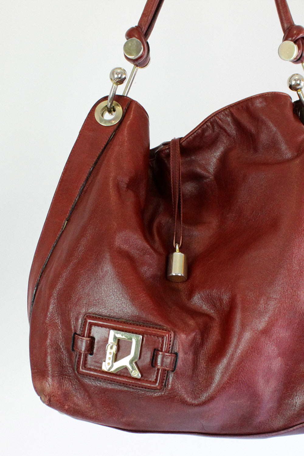 Italian Burgundy Leather Bag