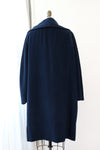 Navy Blue Cashmere Clutch Coat M/L