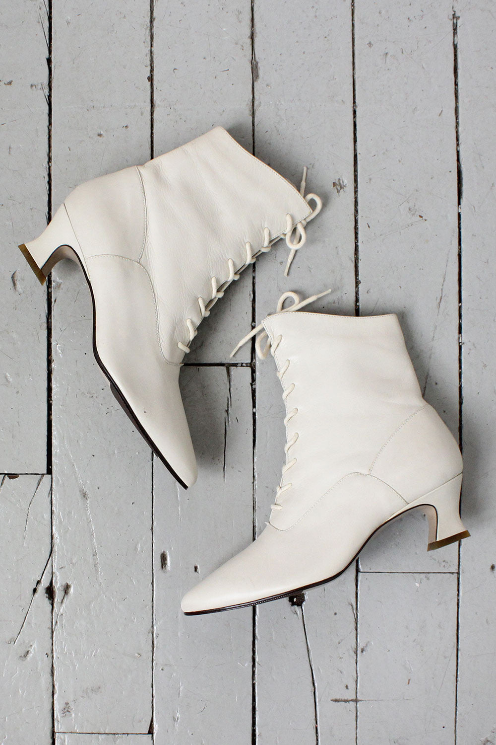 Ivory Granny Boots 6 1/2