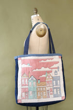 Village Denim Patchwork Tote