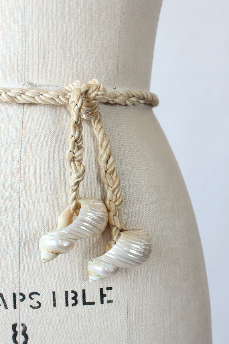 Seashell Rope Belt