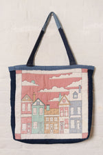 Village Denim Patchwork Tote