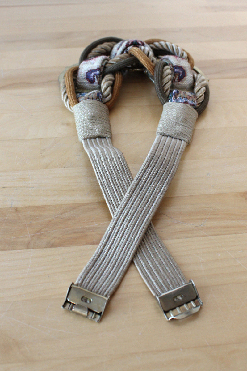 Textural Tapestry Cinch Belt