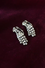 Rhinestone Dangle Clip-ons